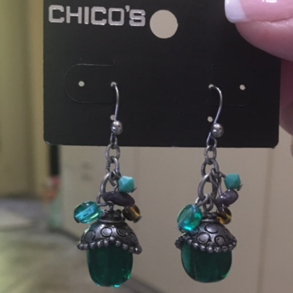 Chico's Jewelry - Chico's NWT teal earrings